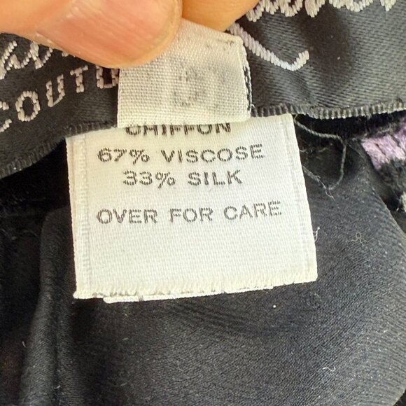 Patricia Rhodes Couture Silk Blend Floral Print Skirt Women's Size 10 Multicolor - Picture 7 of 10